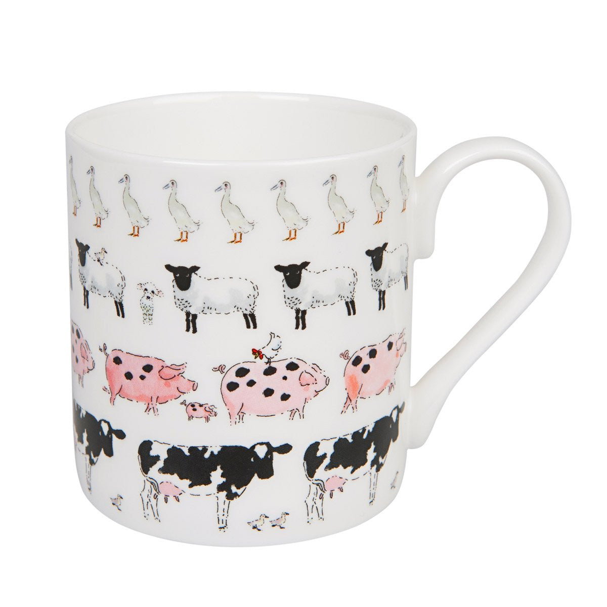 Sophie Allport bone china Farm Animals mug.