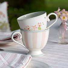 Susie Watson pottery Apple Blossom Large Mug. 