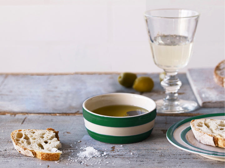 Cornishware Dip Bowl - adder green