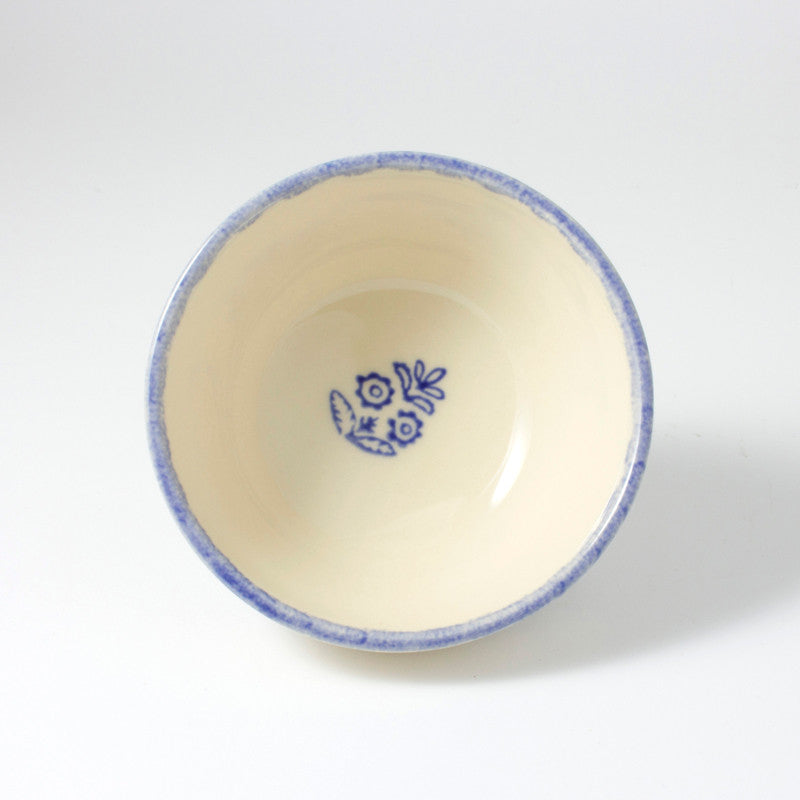Brixton Pottery Lacey Blue handmade small nibblesmbowl