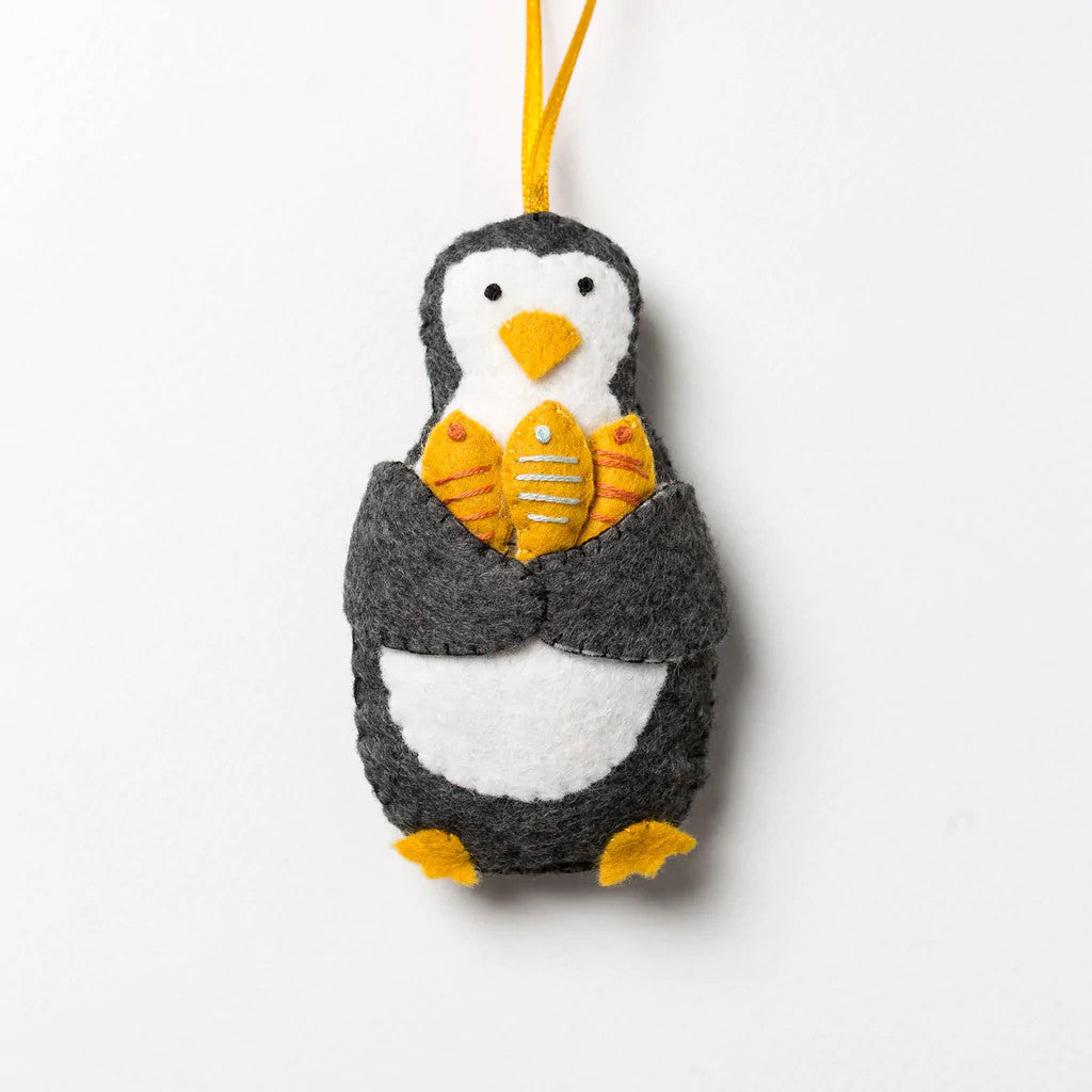 Penguin Wool Mix Felt Craft Kit by Corinne Lapierre