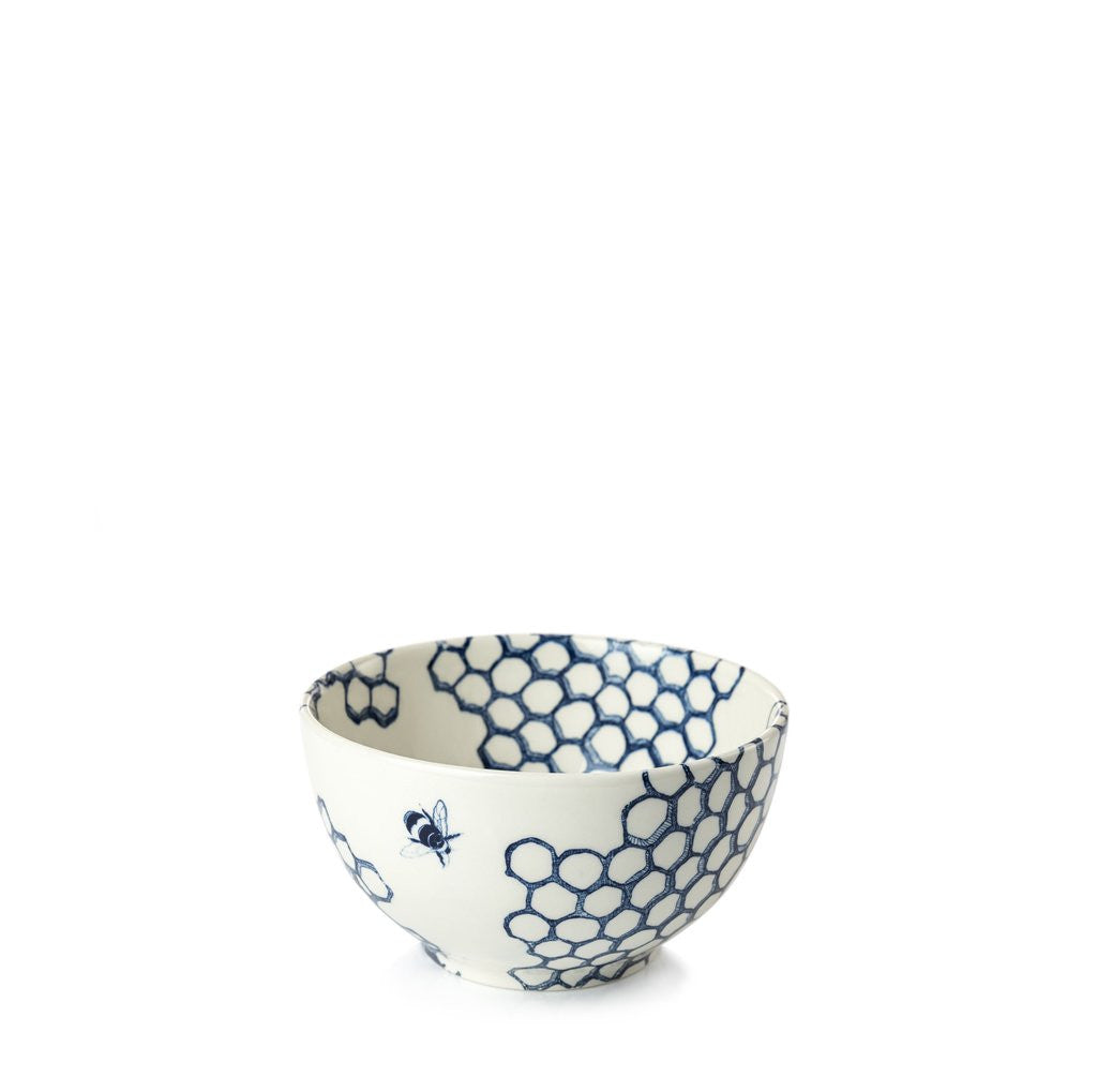Burleigh Collection One Ink Blue Pollen Mini Footed Bowl