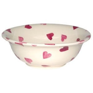 Pink Hearts Cereal Bowl