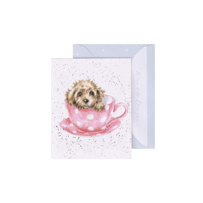 'Teacup Pup' Puppy Gift Enclosure Card by Wrendale Designs