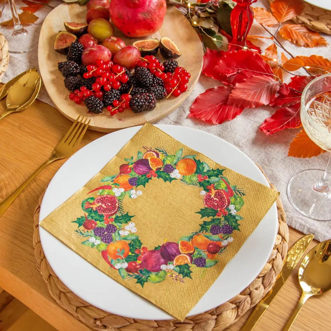 Cornucopia Gold Napkins - 20 pack
