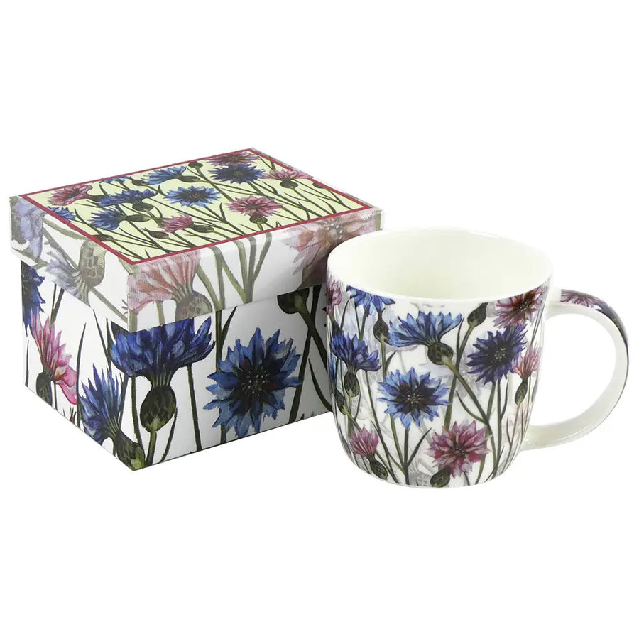 Caroline Cleave Cornflowers Bone China Mug (boxed) for Emma Ball