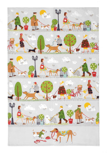 Walkies 100% Cotton Tea Towel from Ulster Weavers. Image