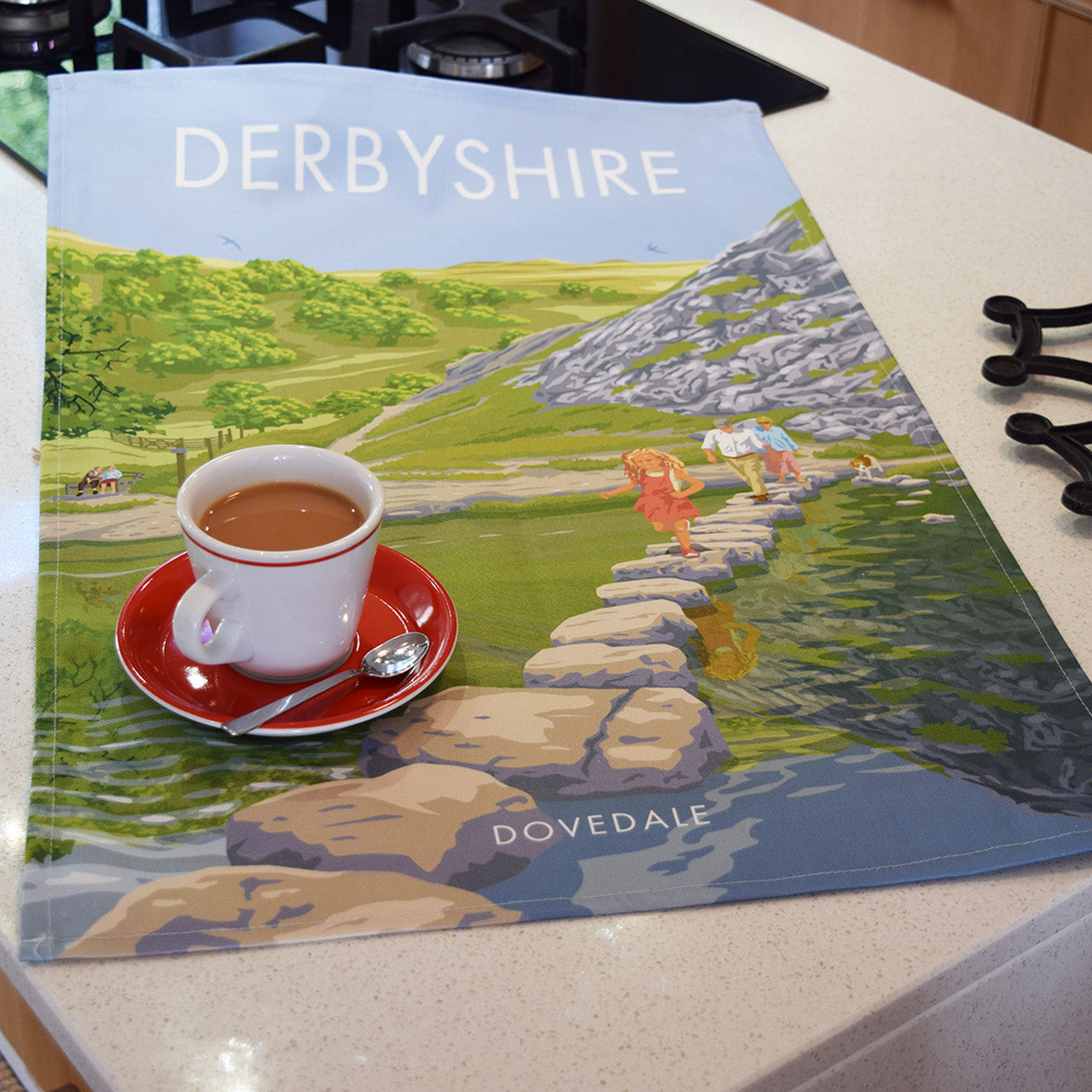 Derbyshire - Dovedale Tea Towel by Town Towels