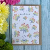 Good Luck Greetings Eco Card by Jen Winnett 