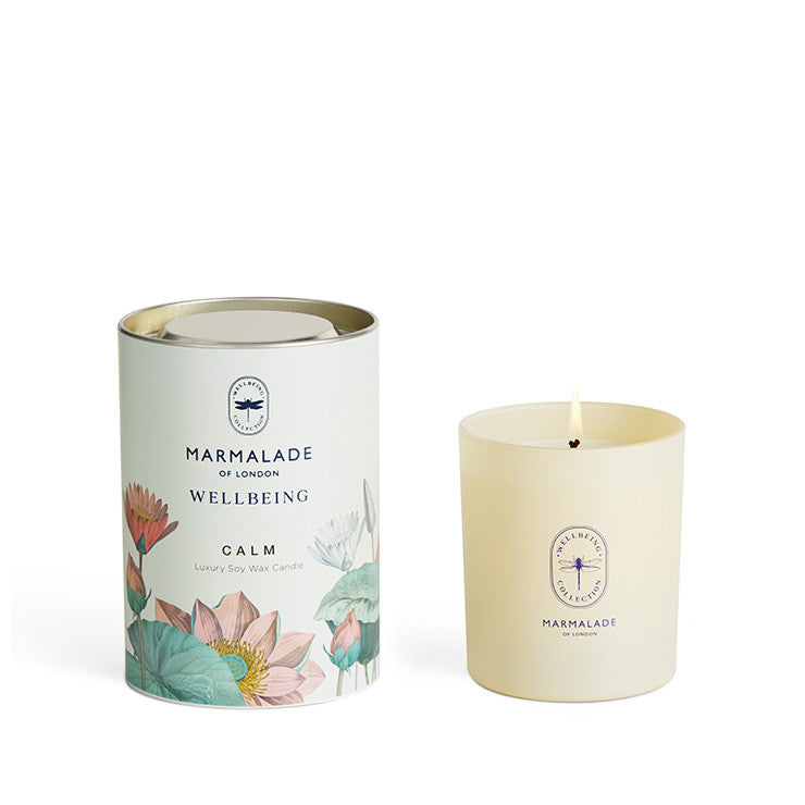 Wellbeing Calm Glass Candle by Marmalade of London
