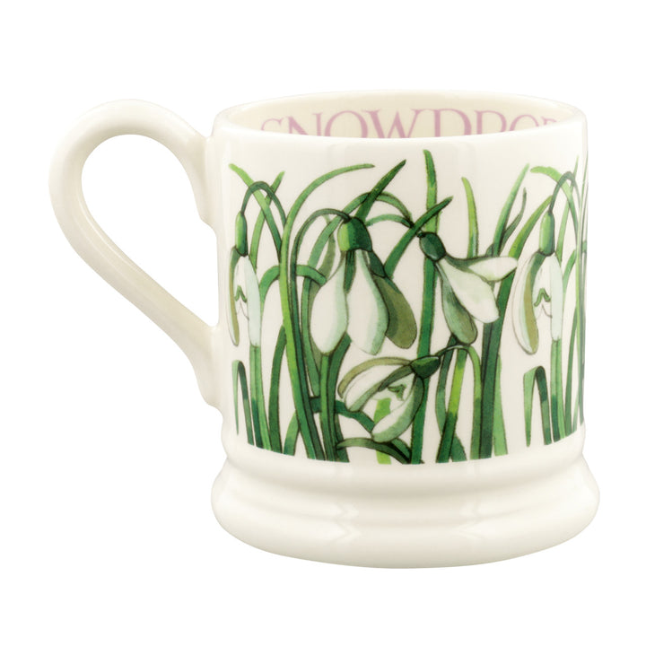 Emma Bridgewater Snowdrop hand made 1/2 pint Mug.