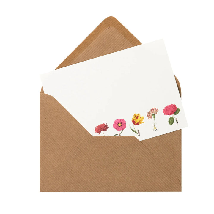 In Bloom Multi Flowers Flat Notes by Laura Stoddart