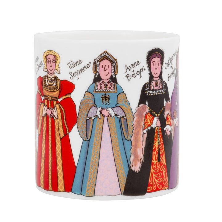 Alison Gardiner Bone China Henry VIII & his Wives mug boxed.