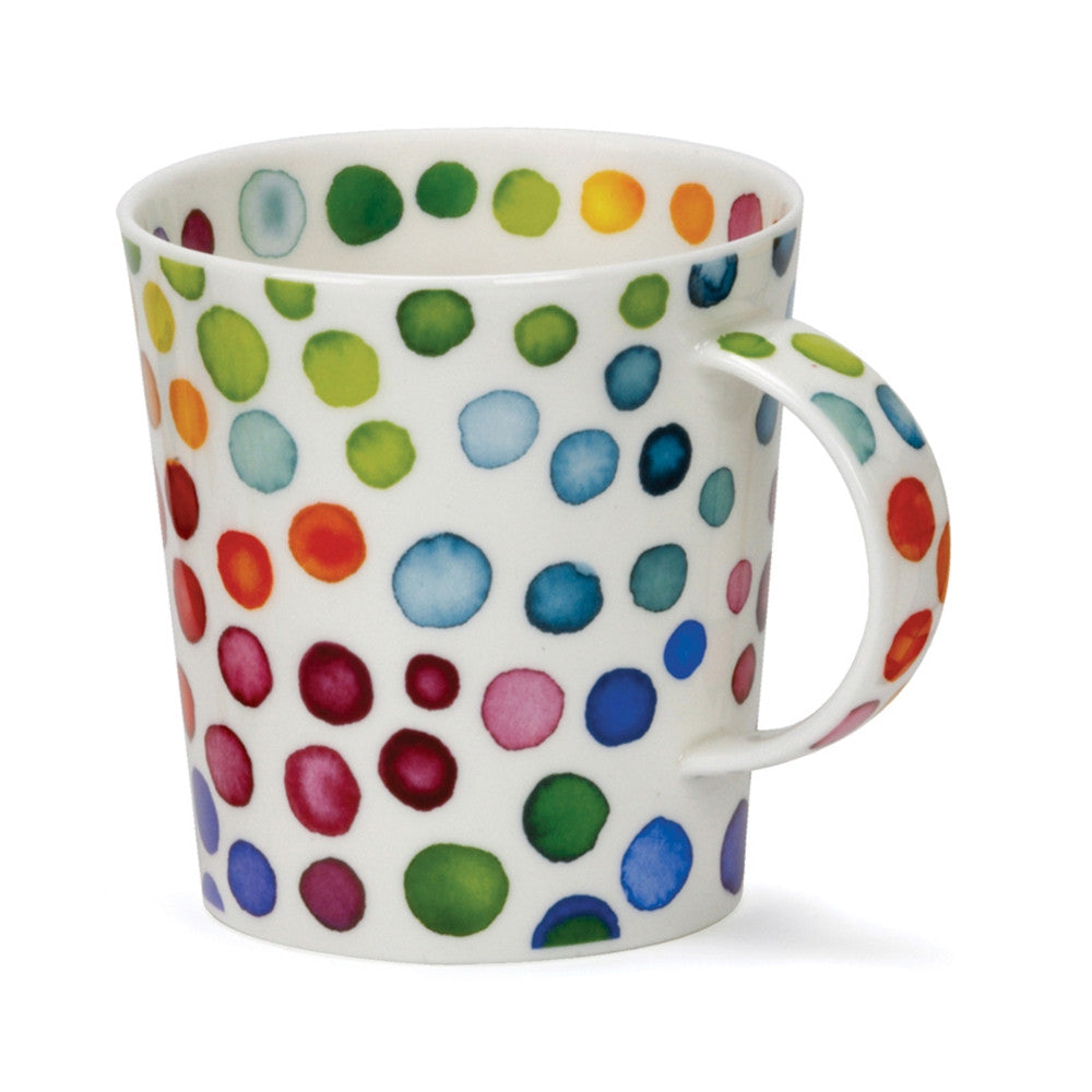 Dunoon Lomond Hot Spots bone china mug.