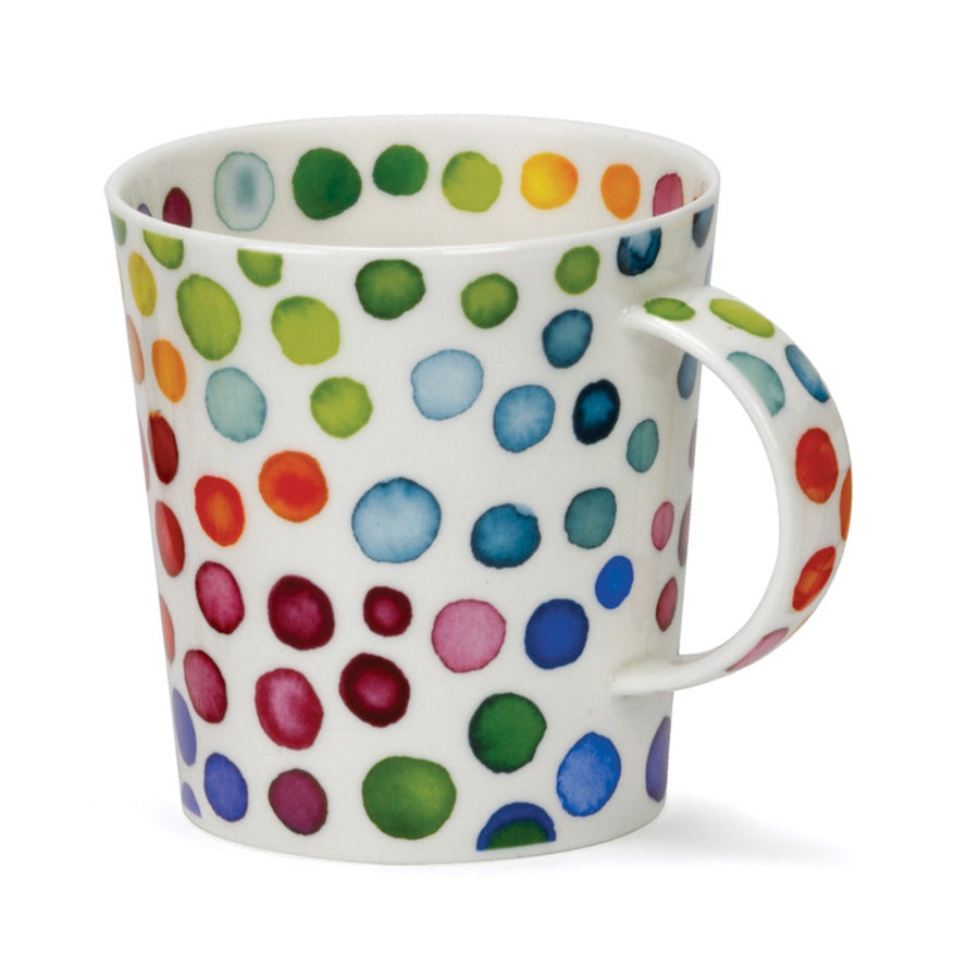 Dunoon Lomond Hot Spots bone china mug.