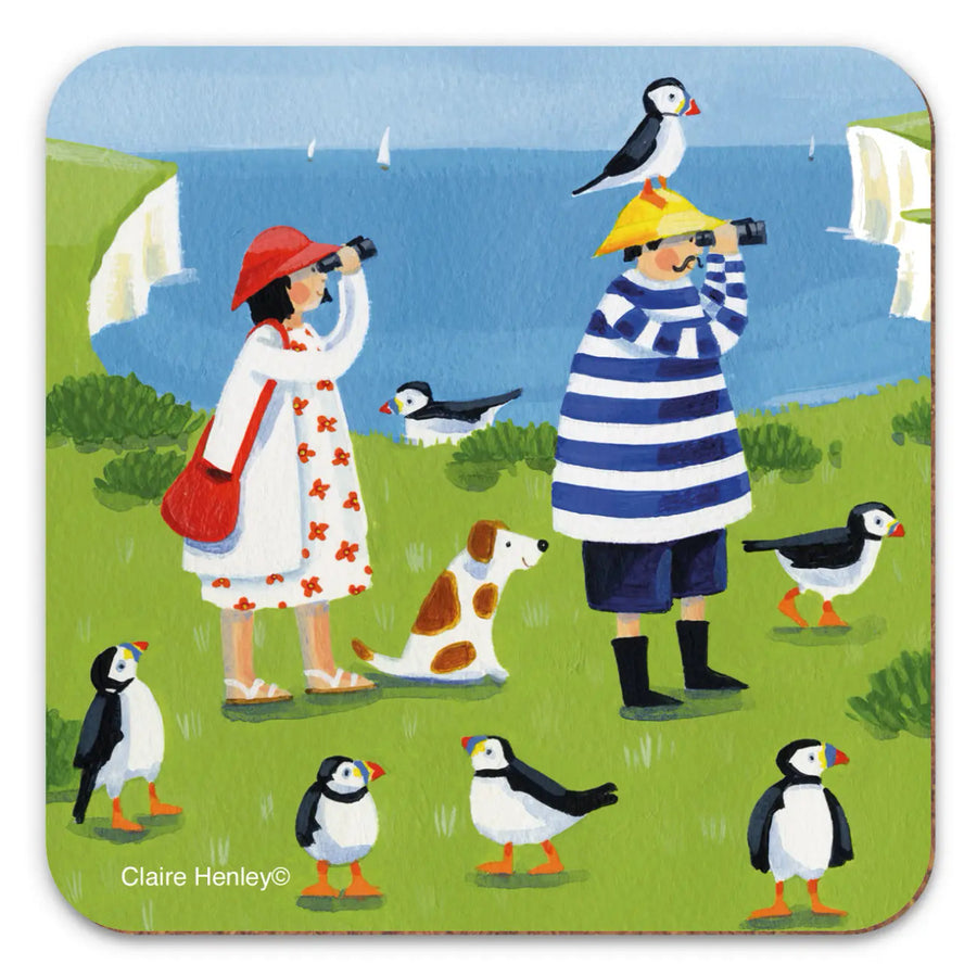 Puffin Watching Coaster