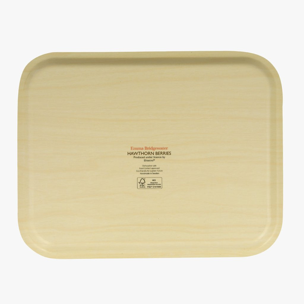 Emma Bridgewater Hawthorn Berries & Robin Rectangular Birch Tray