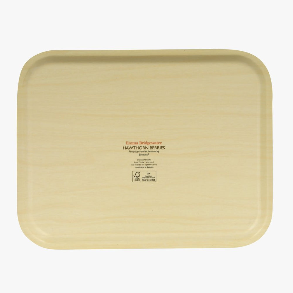Emma Bridgewater Hawthorn Berries & Robin Rectangular Birch Tray