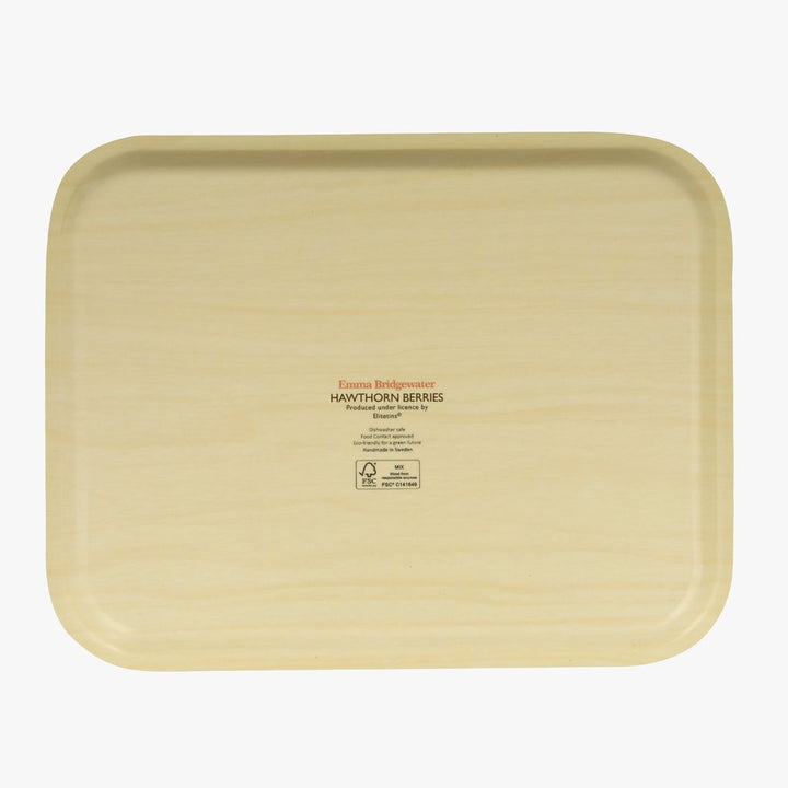 Emma Bridgewater Hawthorn Berries & Robin Rectangular Birch Tray