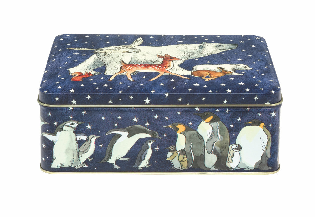 Winter Animals rectangular tin