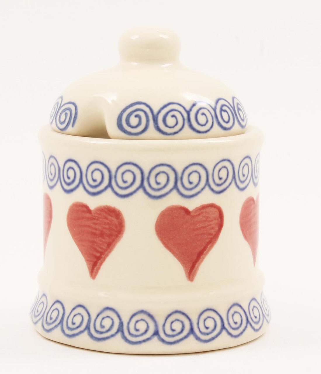 Brixton Pottery Hearts Jam Pot