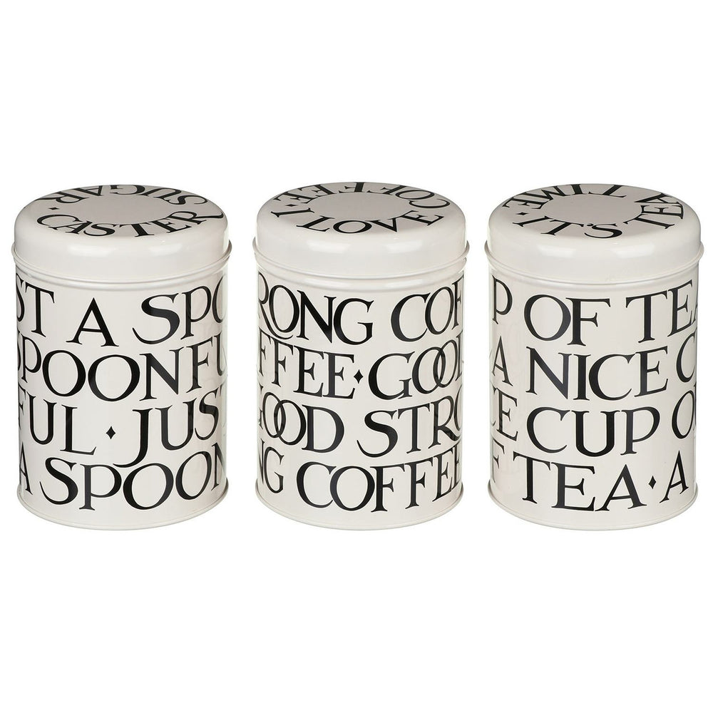 Emma Bridgewater Black Toast Set of 3 Storage Caddies