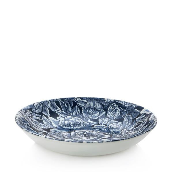 Burleigh Ink Blue Hibiscus Pasta Bowl