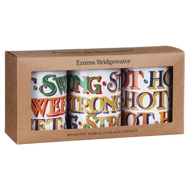 Emma Bridgewater Brighter World Set of 3 Round Caddies