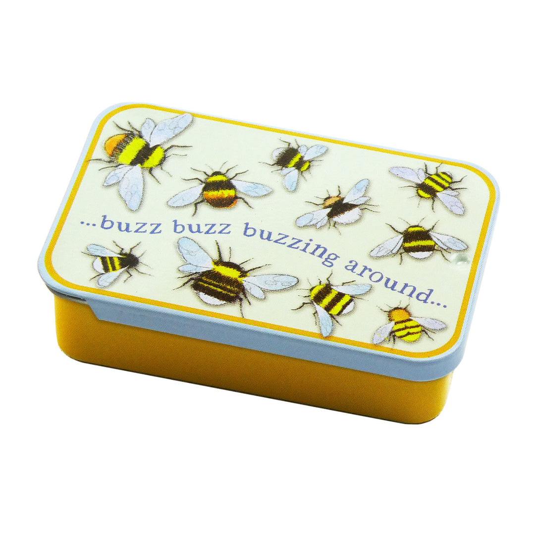 Bees Mini Pocket Tin by Emma Ball