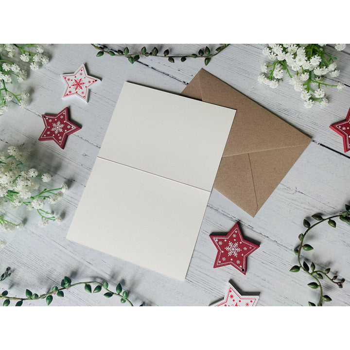 Botanical Christmas card by Becky Amelia.