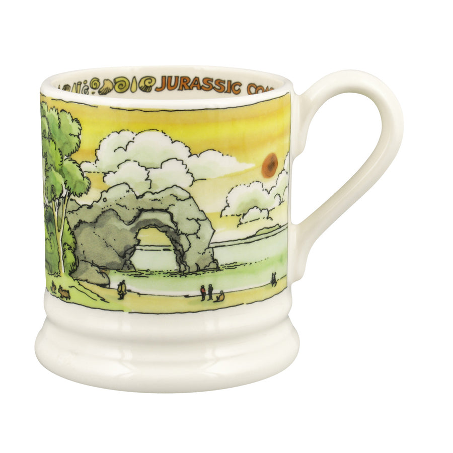 Emma Bridgewater Jurassic Coastline Half Pint Mug. Made in England