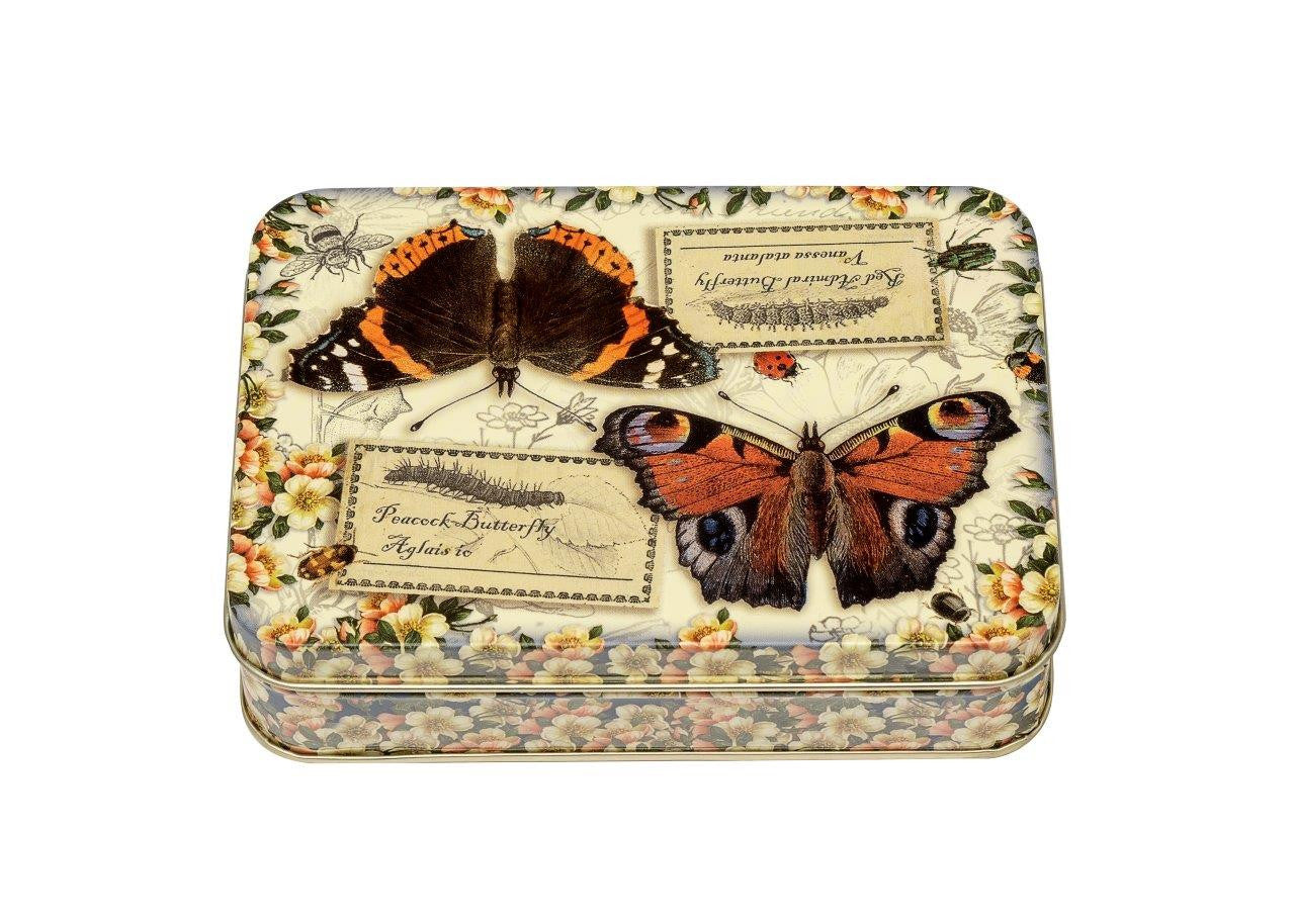 Nostalgia- Vintage Butterflies Small Rectangular tin