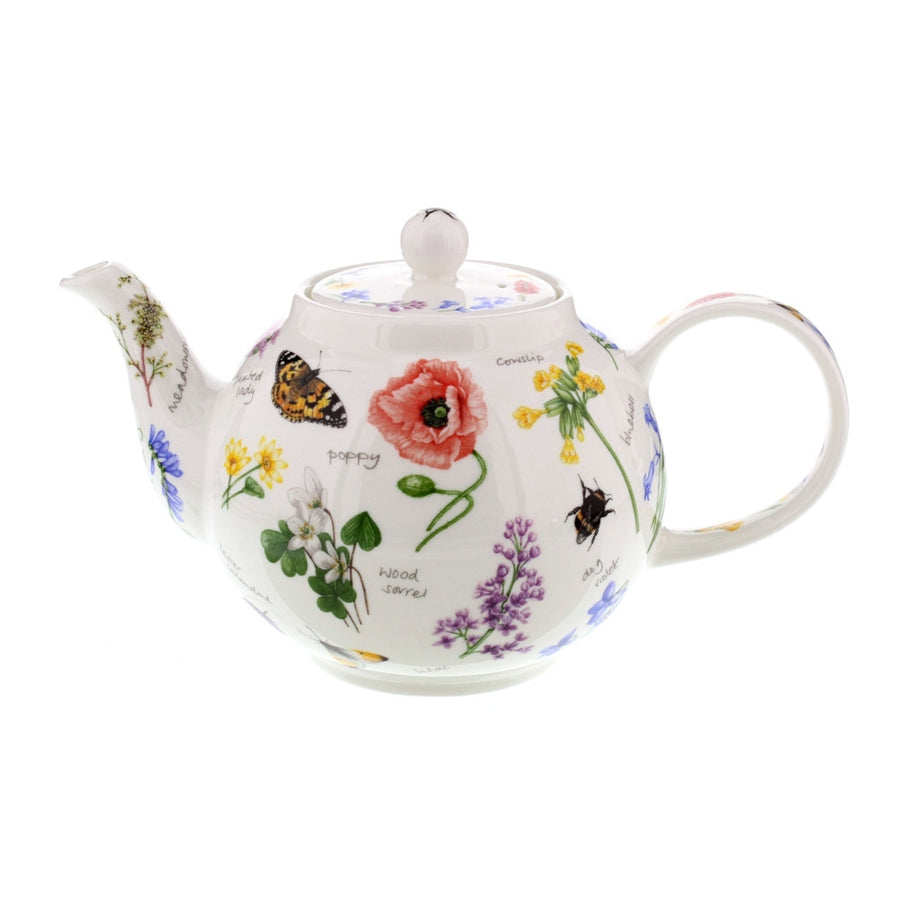 Fine bone china Dunoon Wayside small teapot.