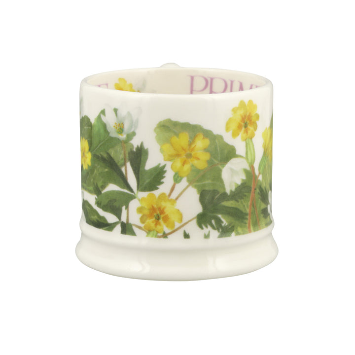 Emma Bridgewater Primrose & Wood Anemone small mug. Handmade in England.