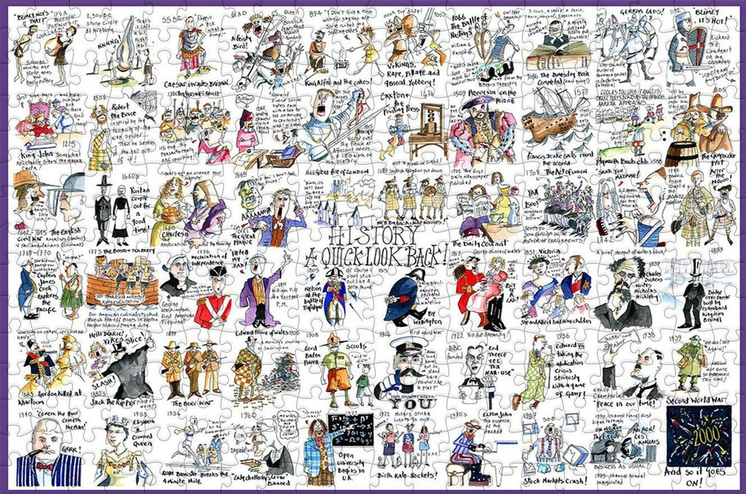 History 300 Piece Wooden Jigsaw Puzzle