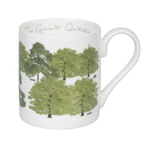Sophie Allport Hedgehogs and Trees Scene Mug.