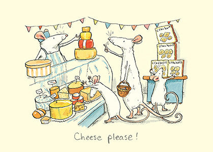 Cheese Please! Greetings Card by Anita Jeram.