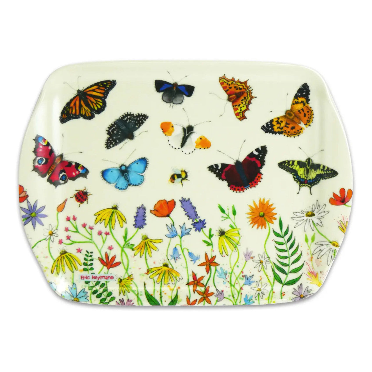 Butterflies Melamine Scatter Tray by Erik Heyman for Emma Ball