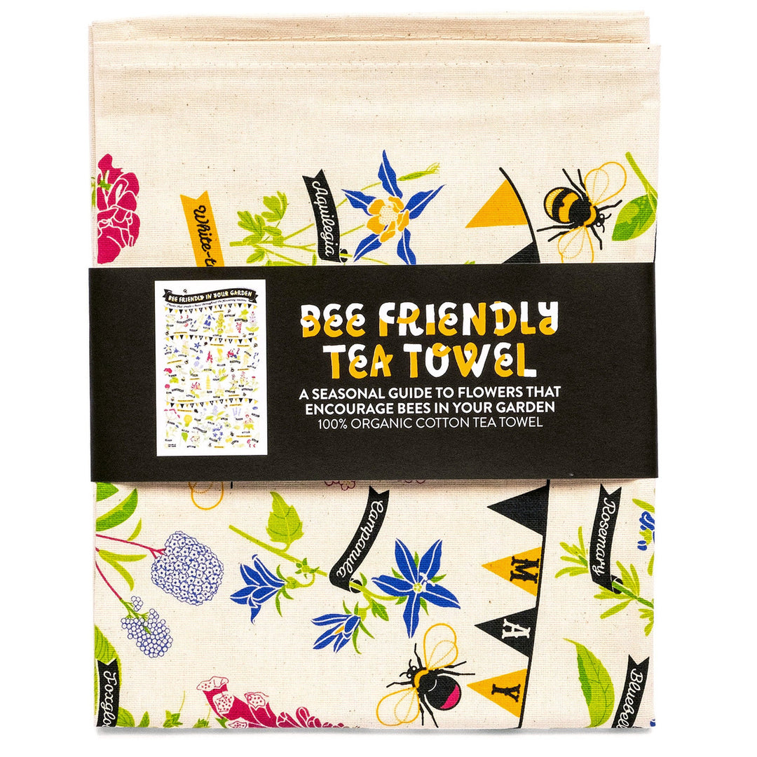 Bee Friendly Tea Towel by Stuart Gardiner.