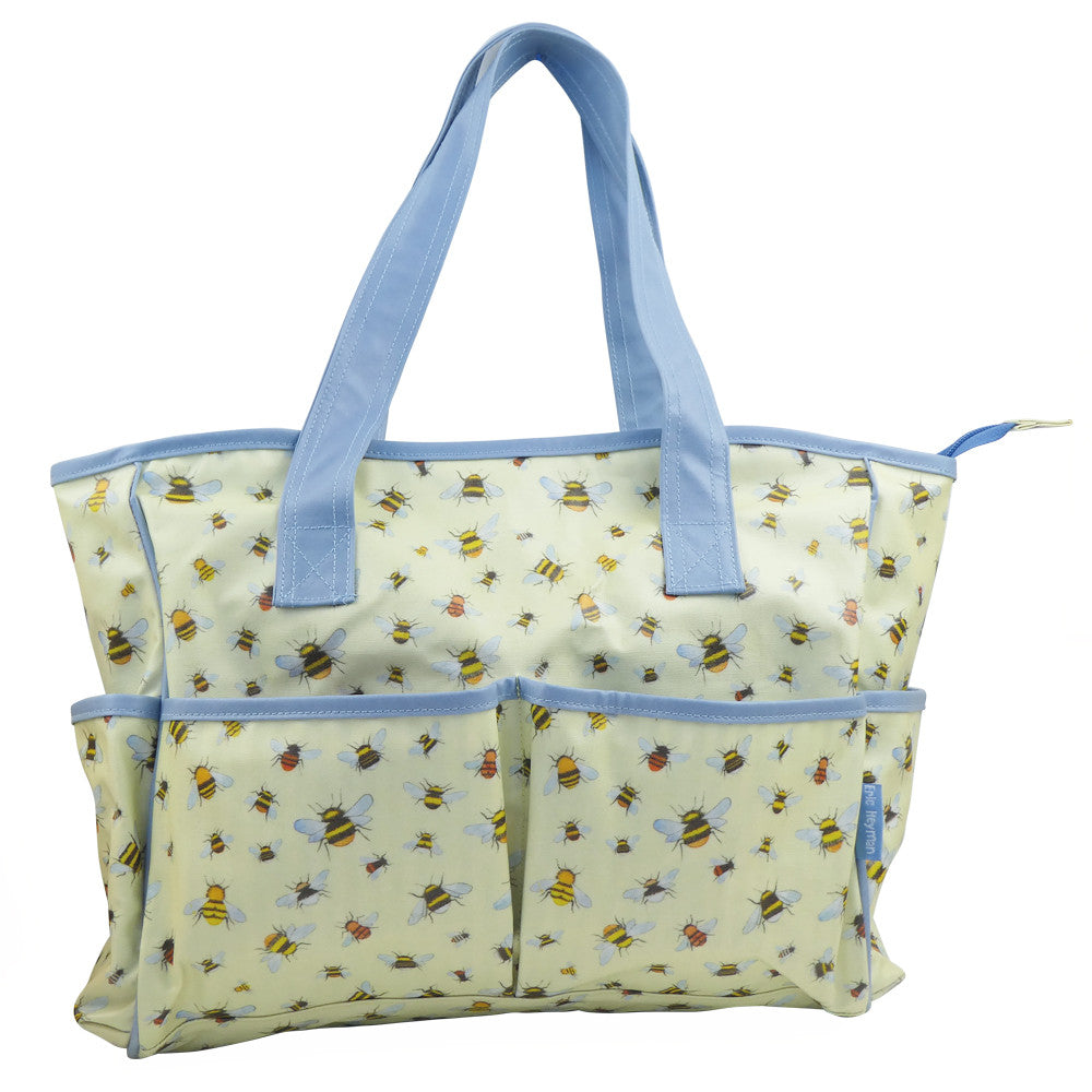 Bees Large Oilskin Pocket Bag from Emma Ball.