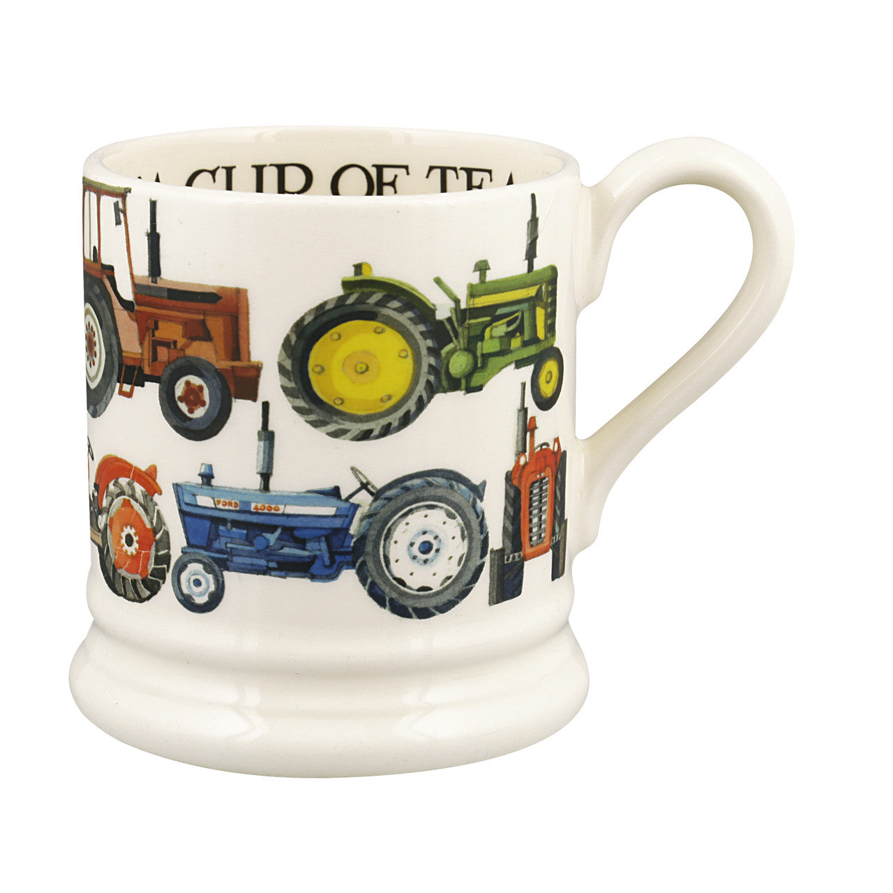 Emma Bridgewater Tractors Half Pint Mug. Handmade in England.