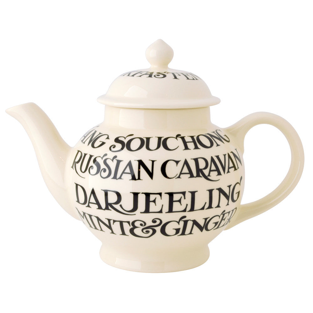 Emma Bridgewater Black Toast 4 Mug teapot boxed.