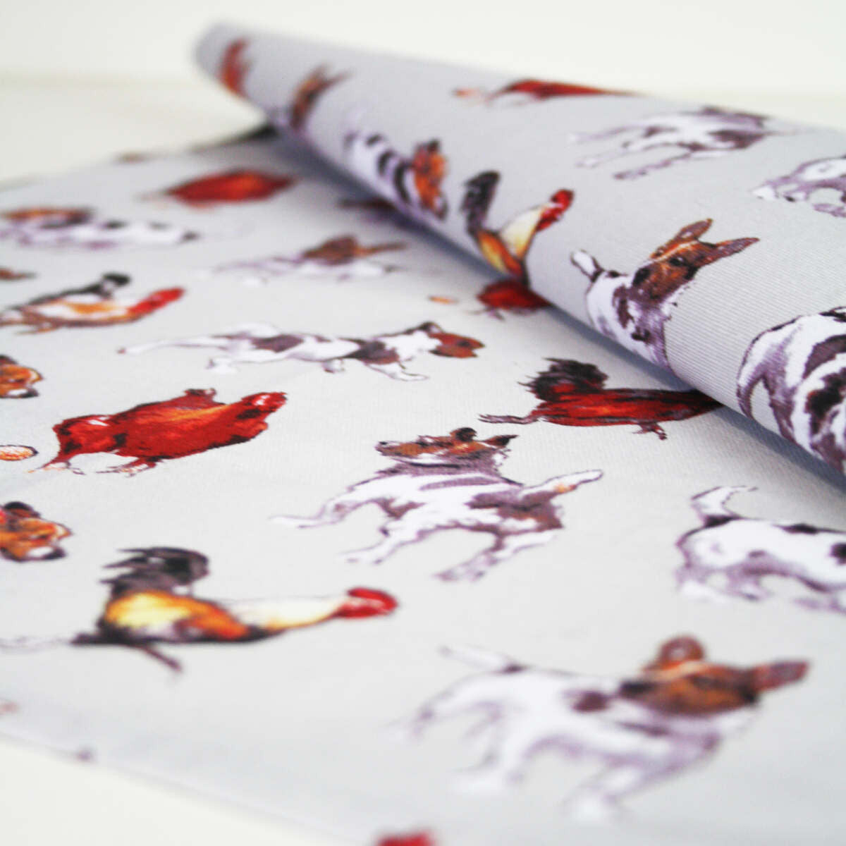 Farmyard Frolics Cotton Tea Towel by Samuel Lamont.