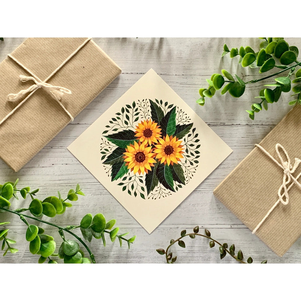 Sunflower Card by Becky Amelia