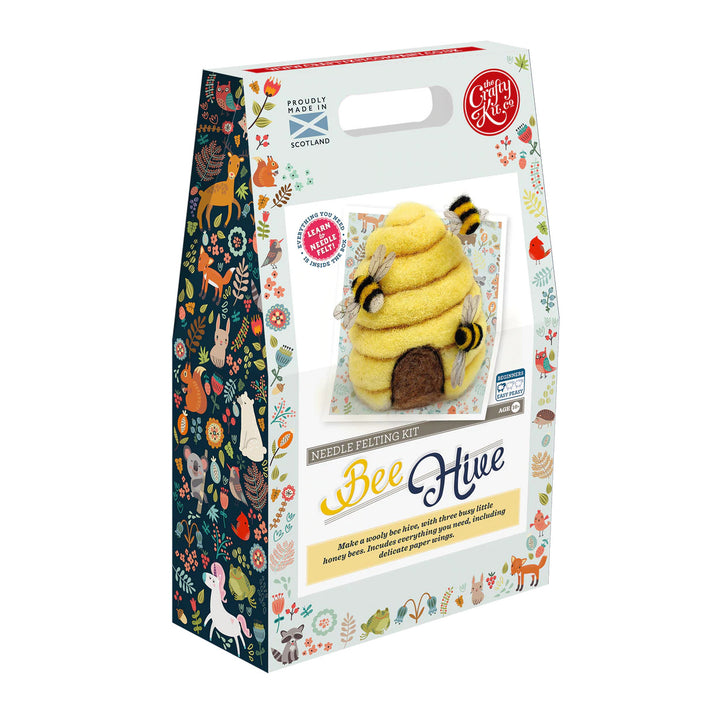 Bee Hive Needle Felting Kit from The Crafty Kit Co. Made in Scotland