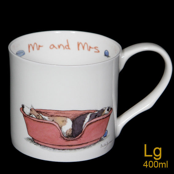 Mr & Mrs Bone China mug by artist Anita Jeram.