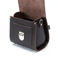 Handmade Leather Sugarcube Dark Brown Small Handbag by Zatchels.