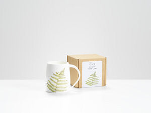 Broad Fern Bone China Mug by Helen Beard.
