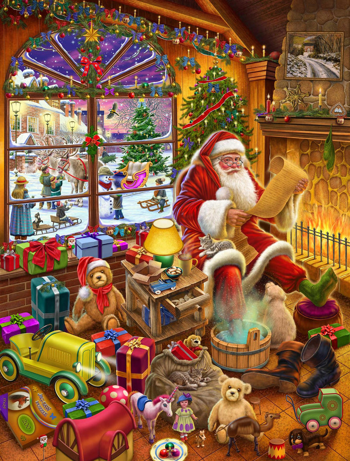 Santa's Christmas List 1000 Piece Jigsaw Puzzle.