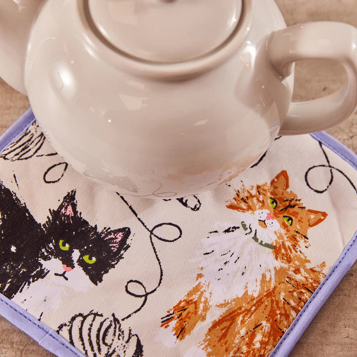 Feline Friends Pot Mat by Ulster Weavers